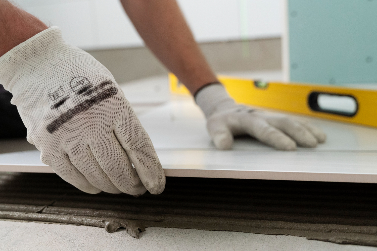 AC technician repairing unit